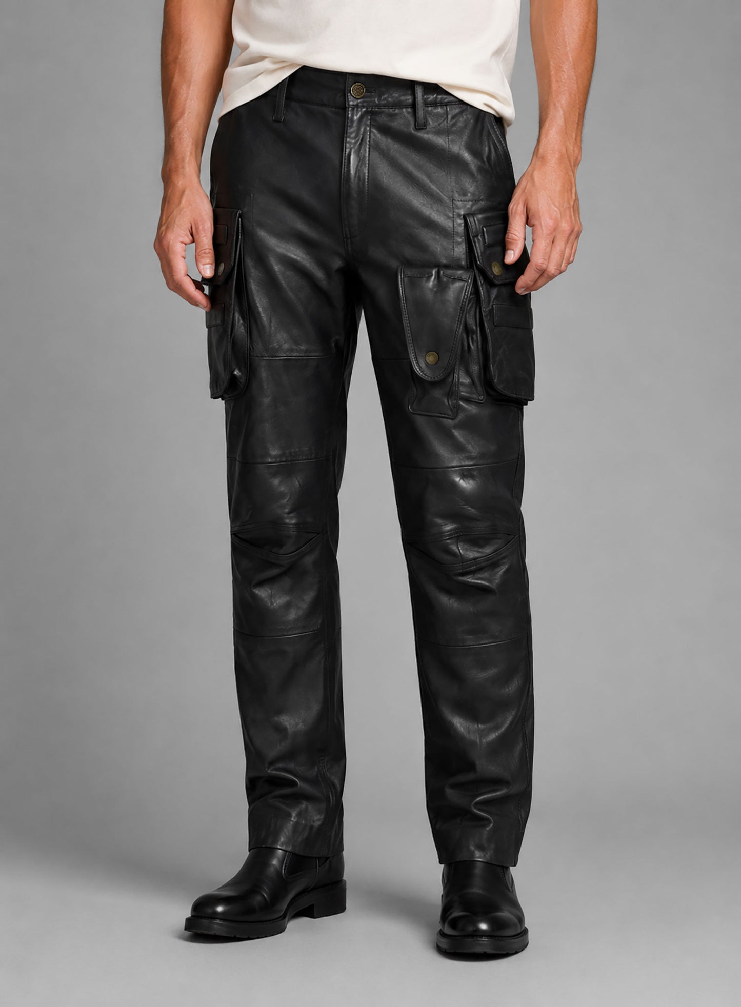 Brad Pitt Leather Pants
