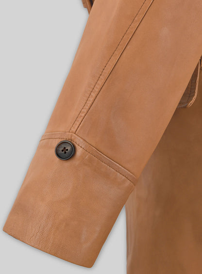 Brad Pitt Legends of the Fall Leather Trench Coat