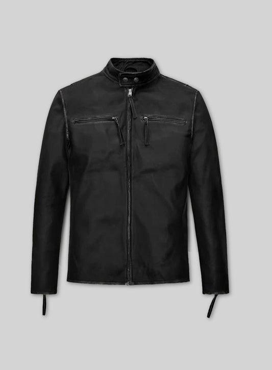 Bradley Cooper Burnt Leather Jacket