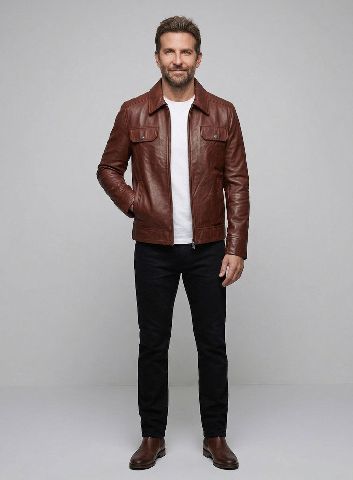 Bradley Cooper Leather Jacket