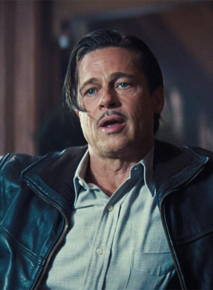 Brad Pitt Babylon Leather Jacket - LeatherCult