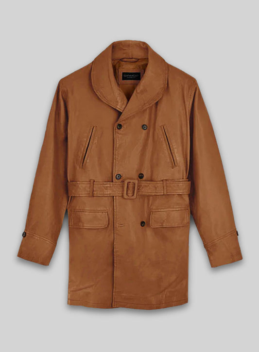 Brad Pitt Legends of the Fall Leather Trench Coat