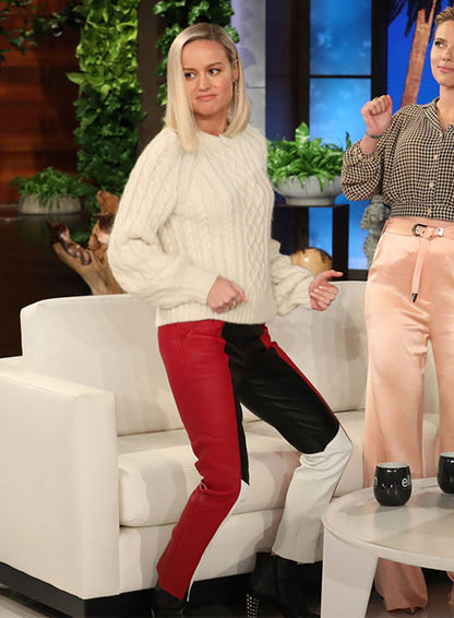 Brie Larson Leather Pants - LeatherCult