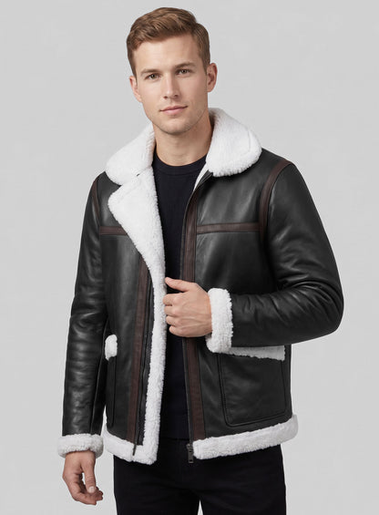 British Flying Sherpa Leather Jacket