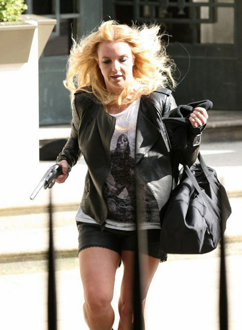 britney spears leather backpack Britney Spears Leather Jacket