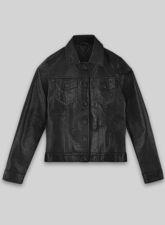 Britney Spears Leather Shirt