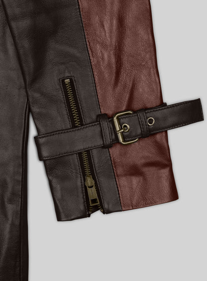 Brown Aiden Pearce Watch Dog Leather Trench Coat