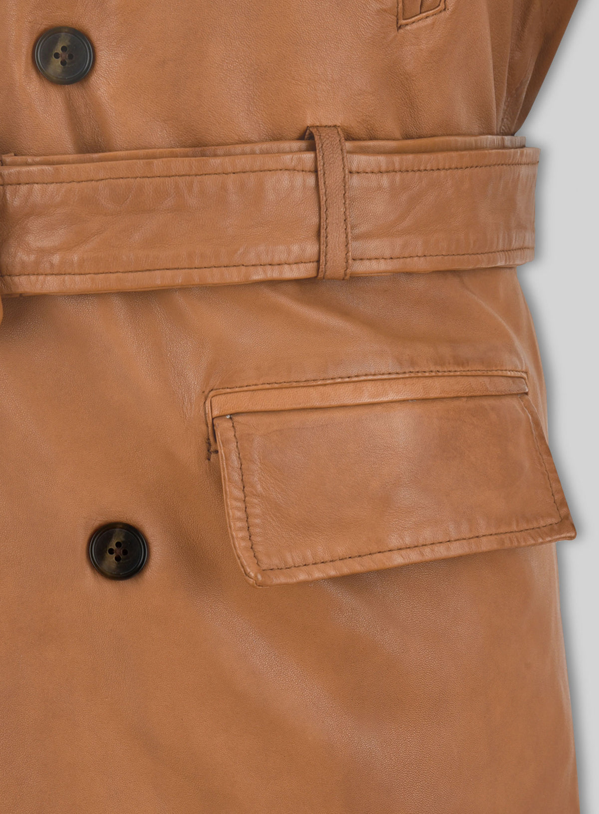 Brown Brad Pitt Legends of the Fall Leather Trench Coat