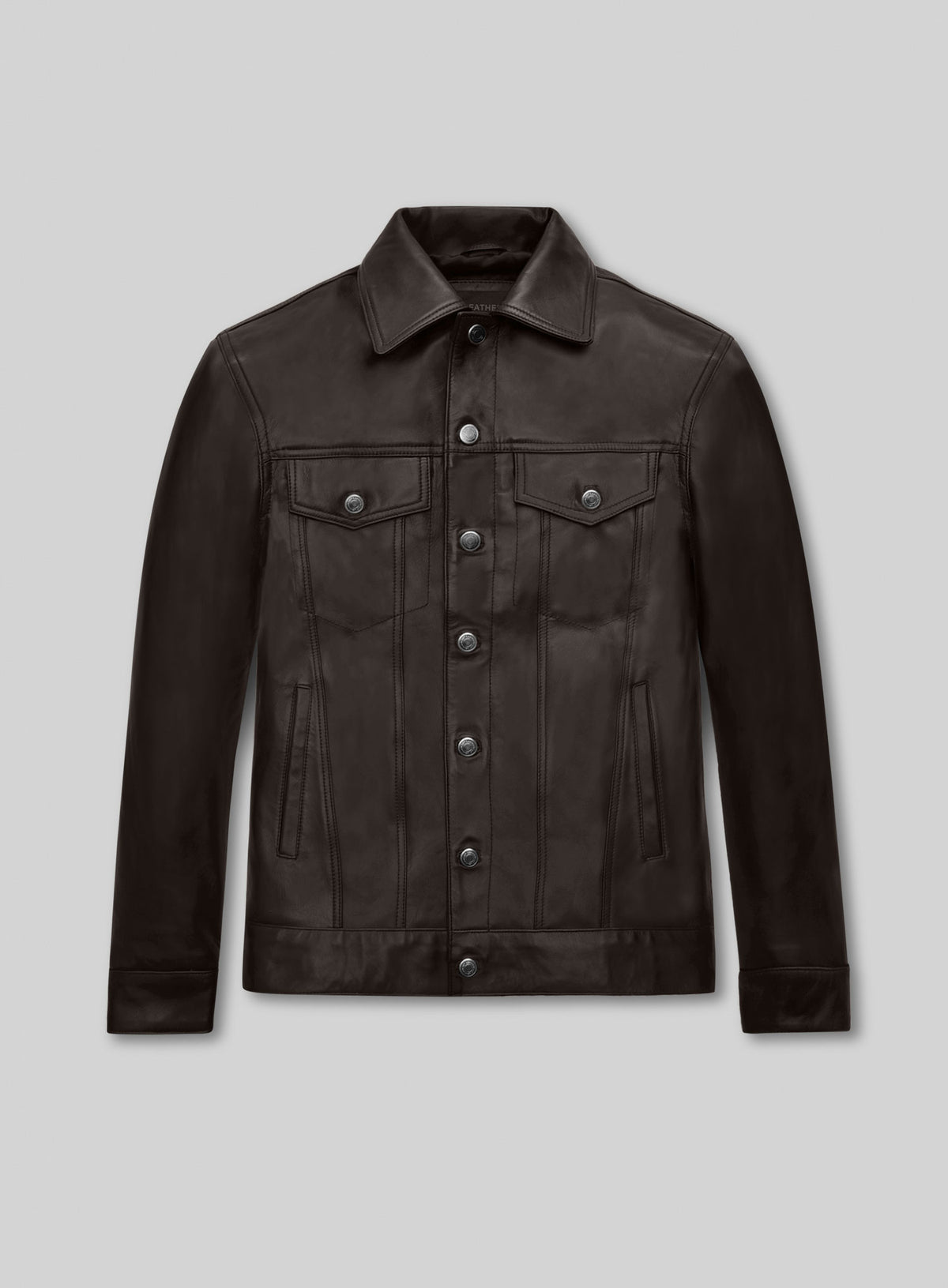 Brown Jeff Goldblum Leather Jacket #1