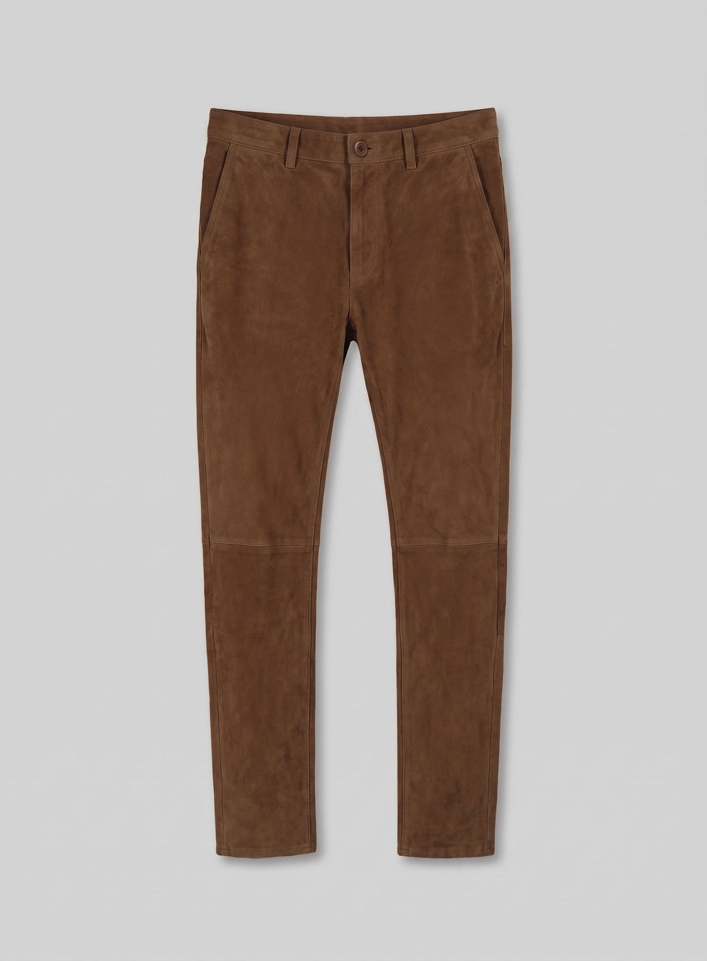 Brown Suede Leather Suit