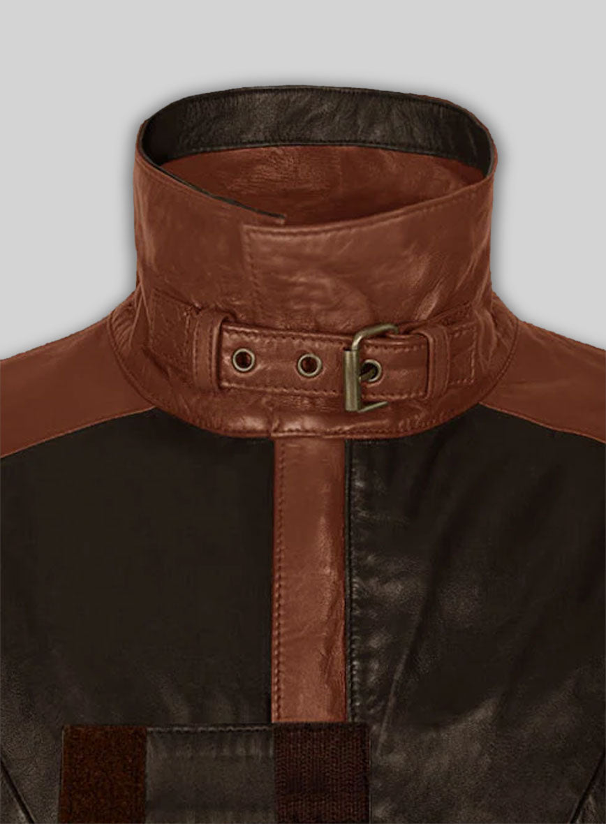 Brown Aiden Pearce Watch Dog Leather Trench Coat