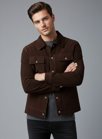Brown Frodo Suede Leather Jacket