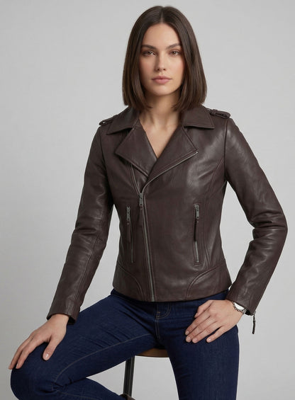Brown Jennifer Aniston Leather Jacket