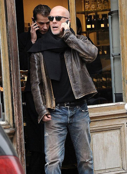 Bruce Willis Surrogates Leather Jacket - LeatherCult
