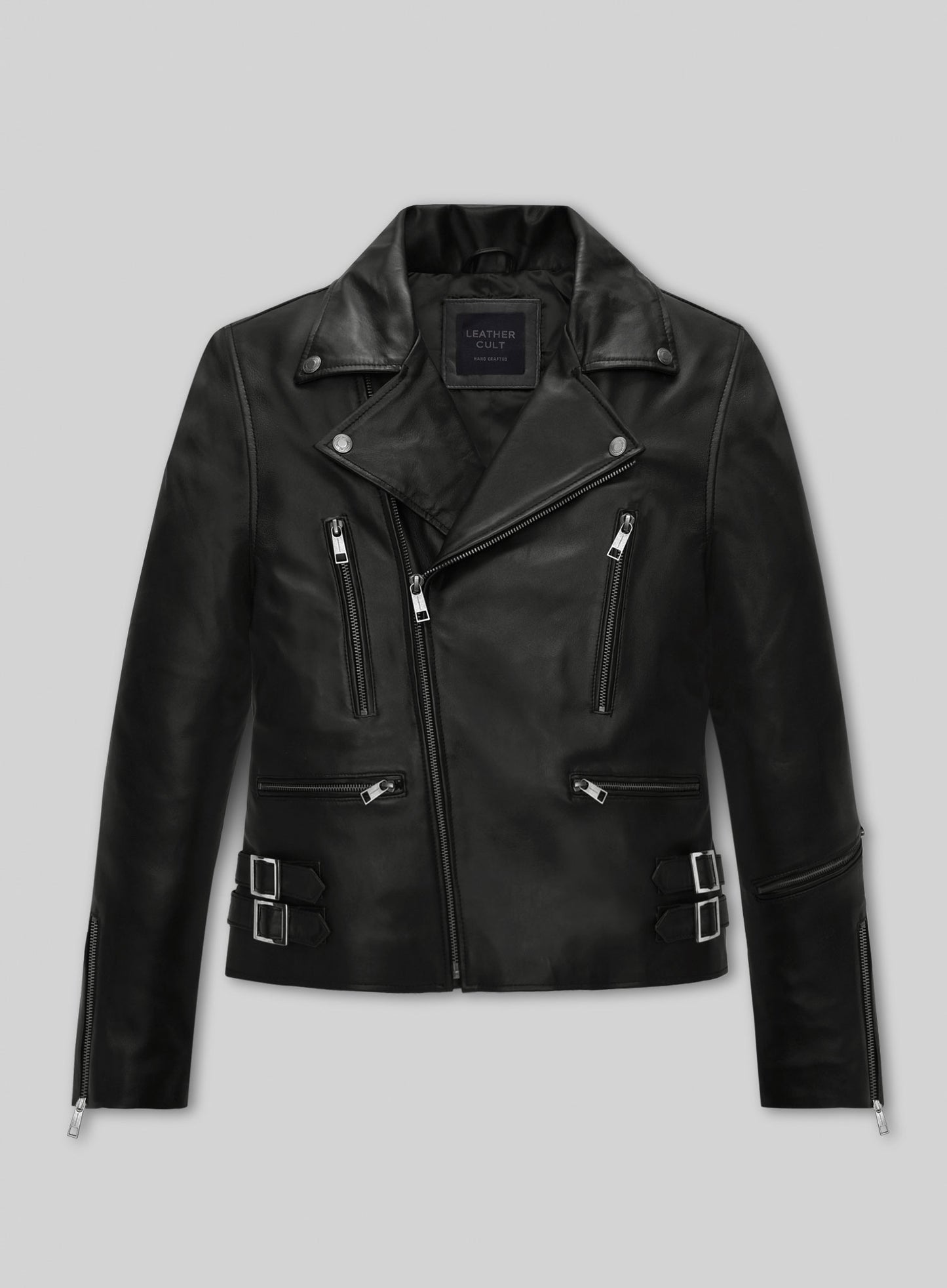Bruna Marquezine Blue Beetle Leather Jacket