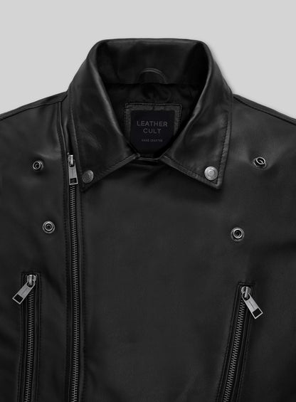 Bruna Marquezine Blue Beetle Leather Jacket