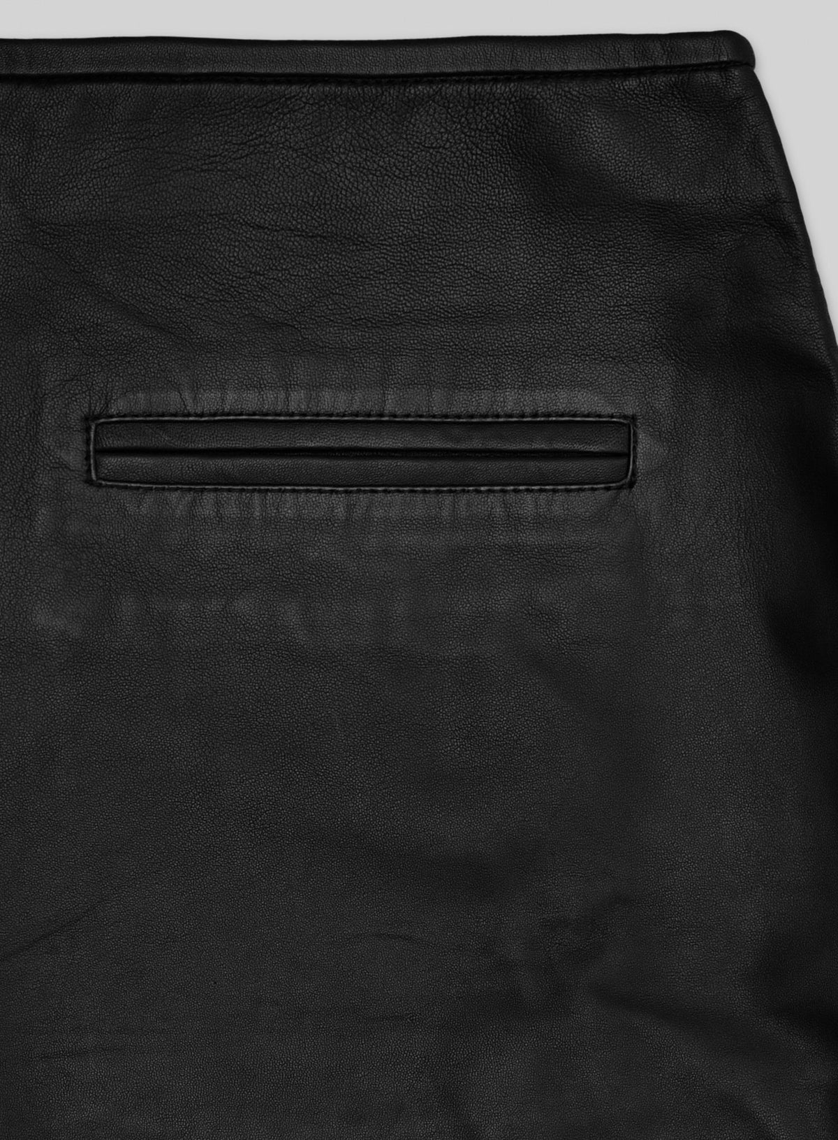 Buckled Wrap Leather Skirt - # 467