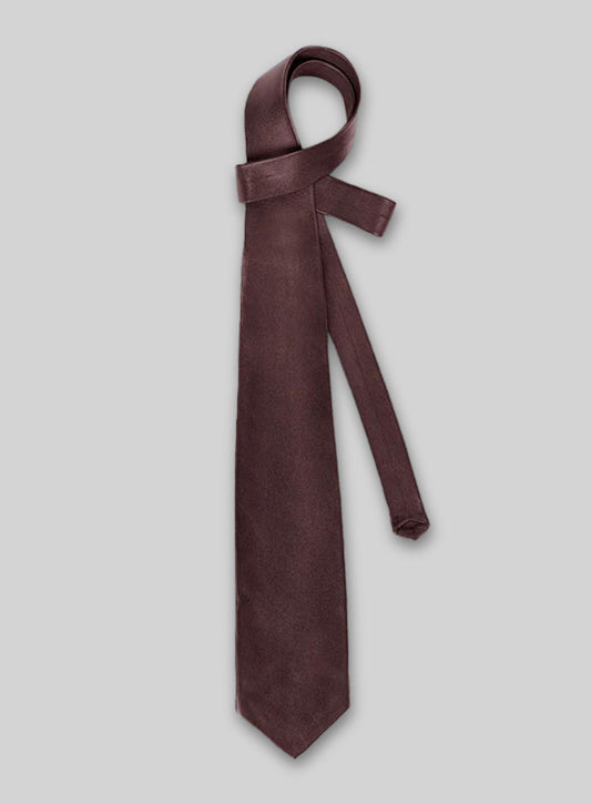 Burgundy Leather Tie