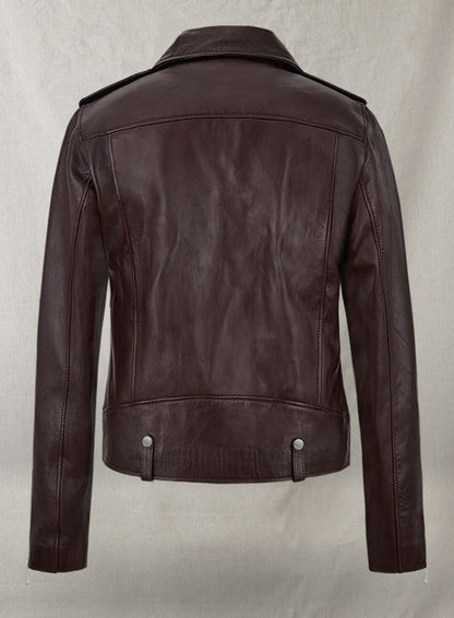 Burgundy Meghan Markle Leather Jacket - LeatherCult