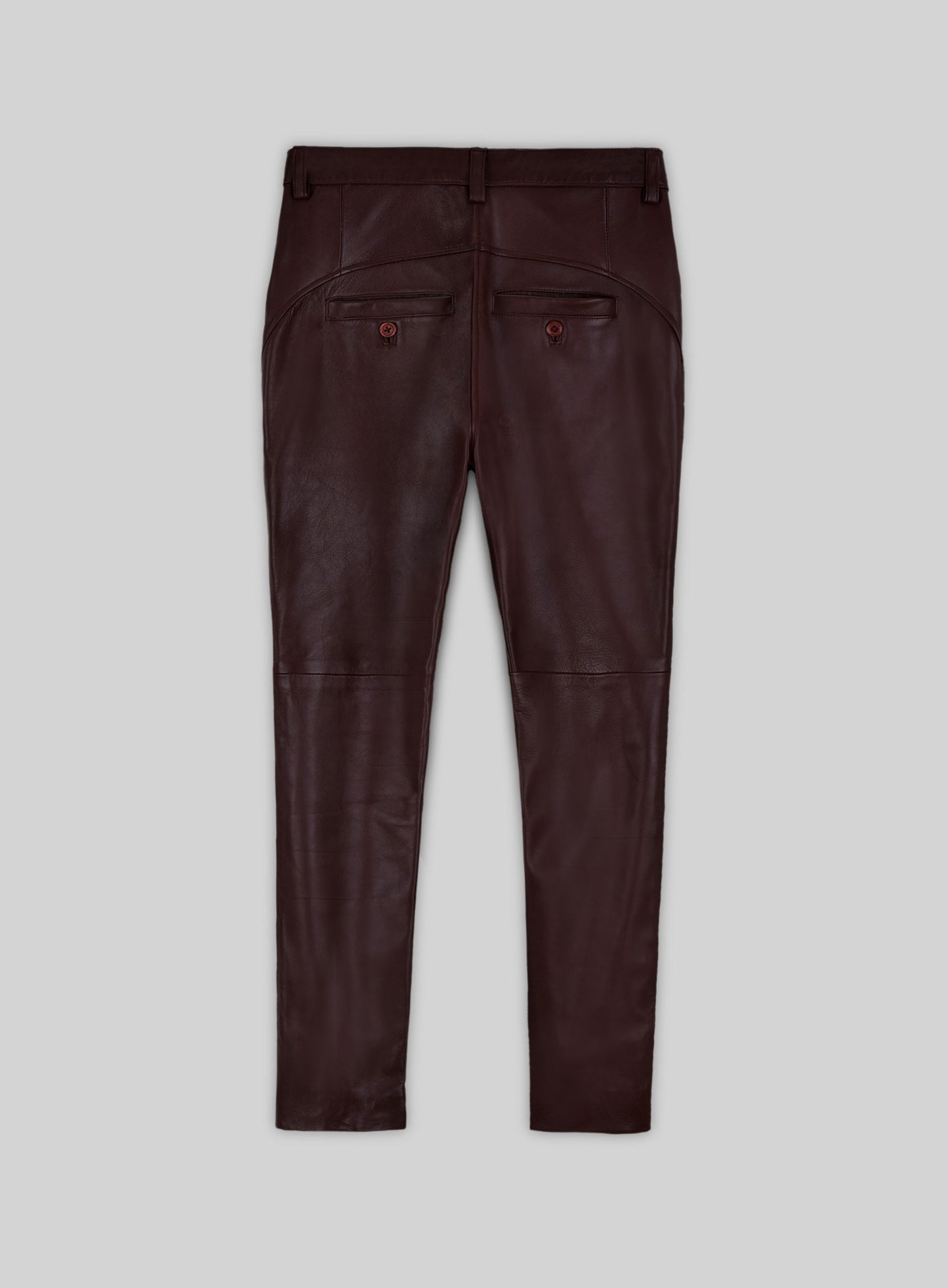 Burgundy Phoenix Leather Pants