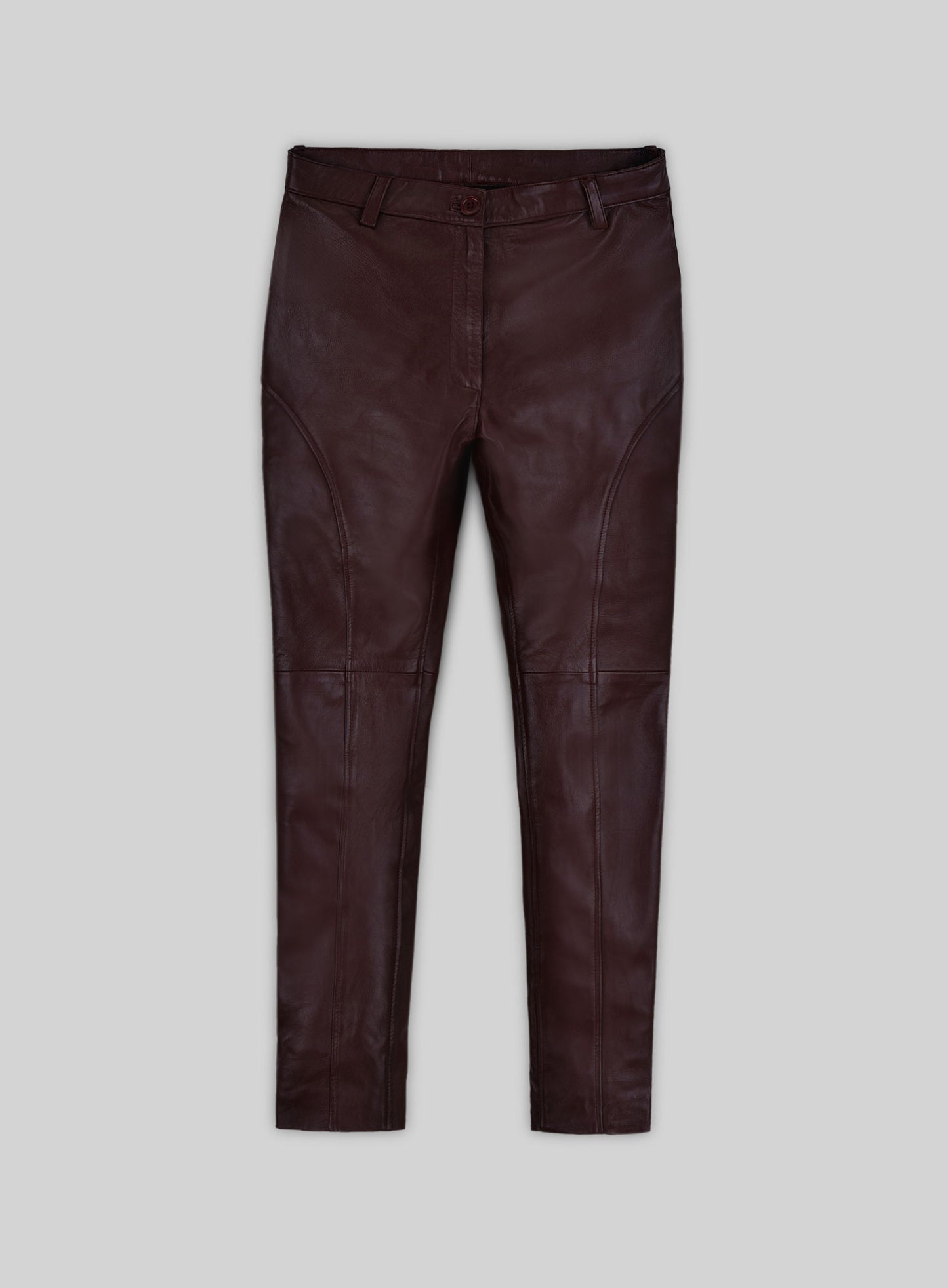 Burgundy Phoenix Leather Pants