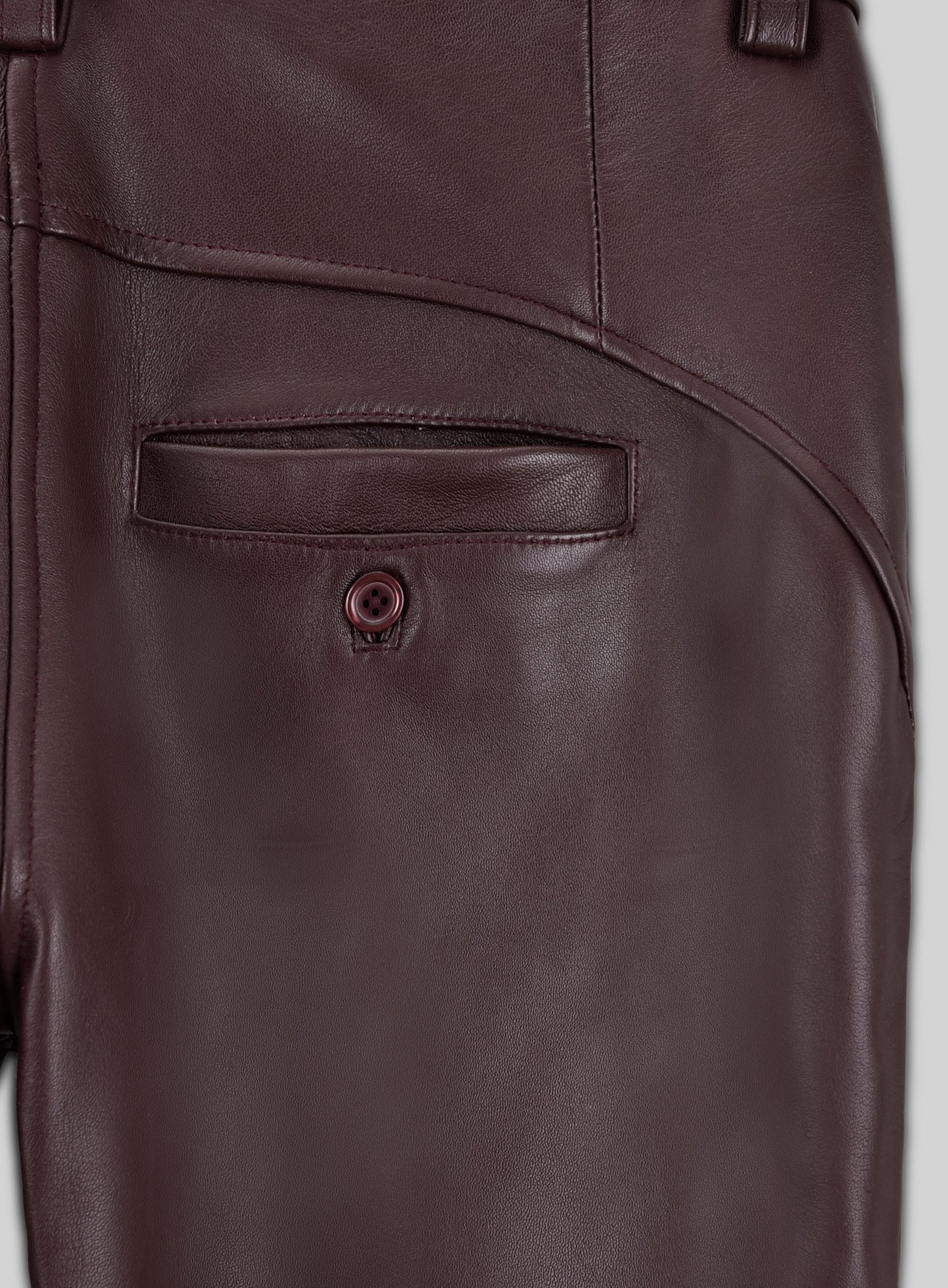 Burgundy Phoenix Leather Pants