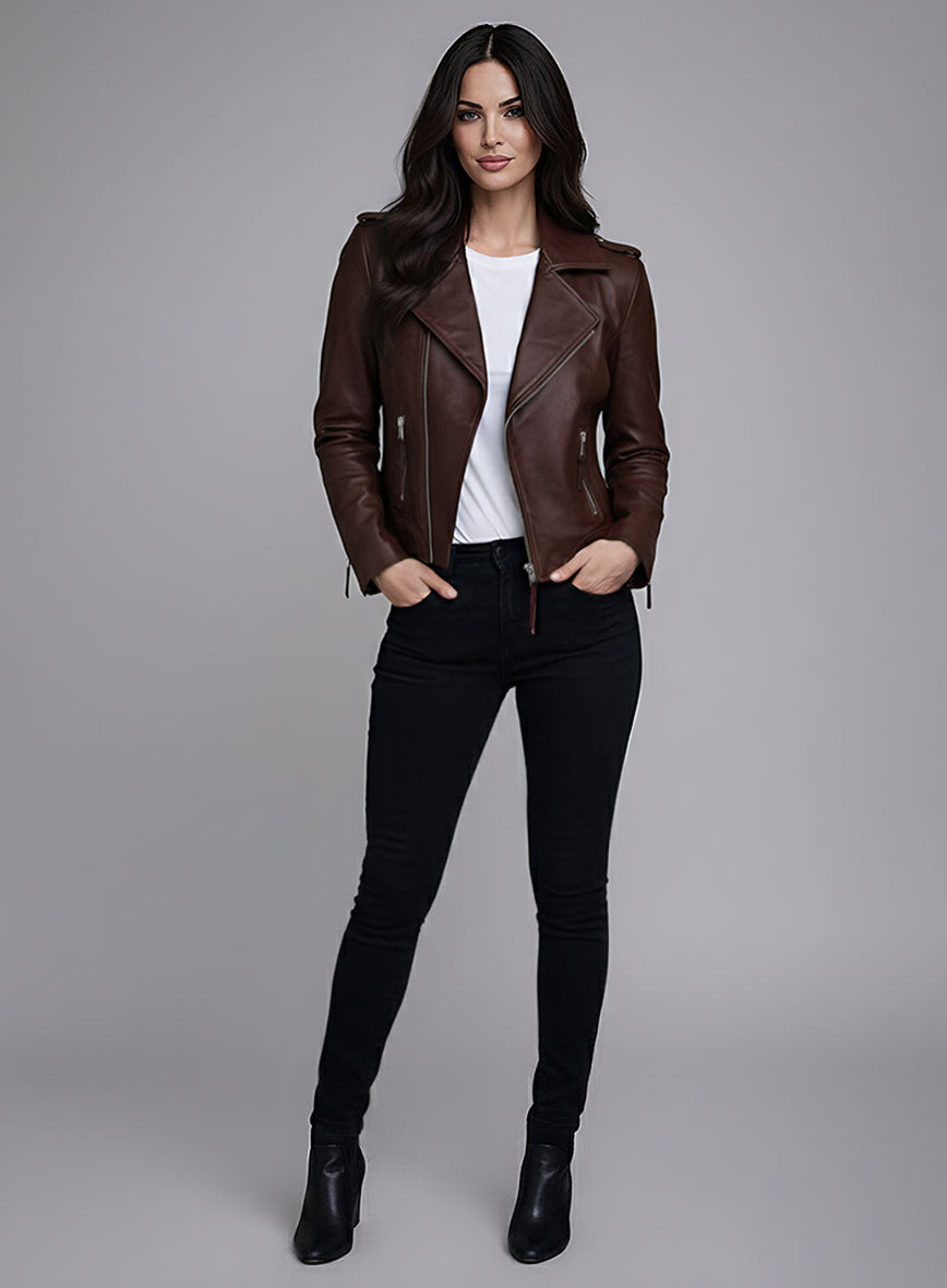 Burgundy Teenage Mutant Ninja Turtles 2 Megan Fox Jacket