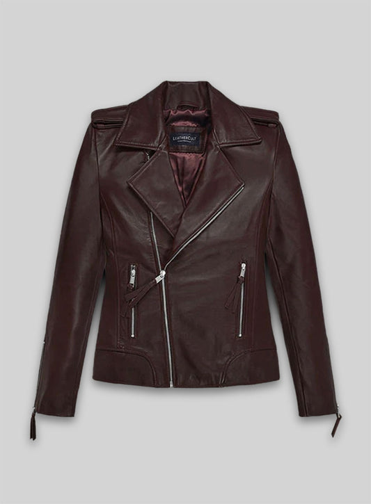 Burgundy Teenage Mutant Ninja Turtles 2 Megan Fox Jacket