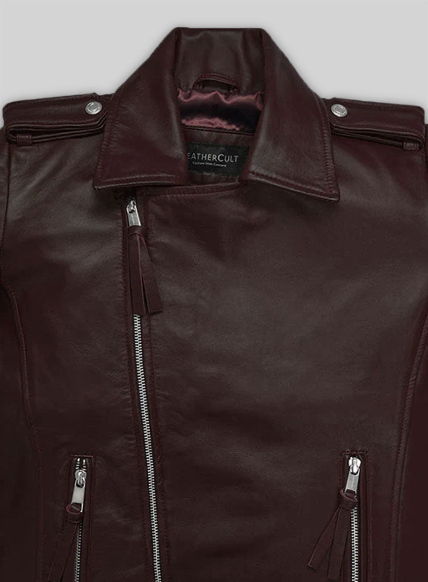 Burgundy Teenage Mutant Ninja Turtles 2 Megan Fox Jacket