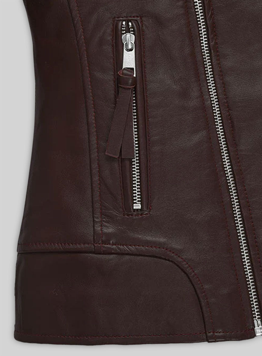 Burgundy Teenage Mutant Ninja Turtles 2 Megan Fox Jacket