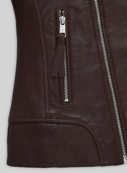 Burgundy Teenage Mutant Ninja Turtles 2 Megan Fox Jacket