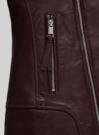 Burgundy Teenage Mutant Ninja Turtles 2 Megan Fox Jacket