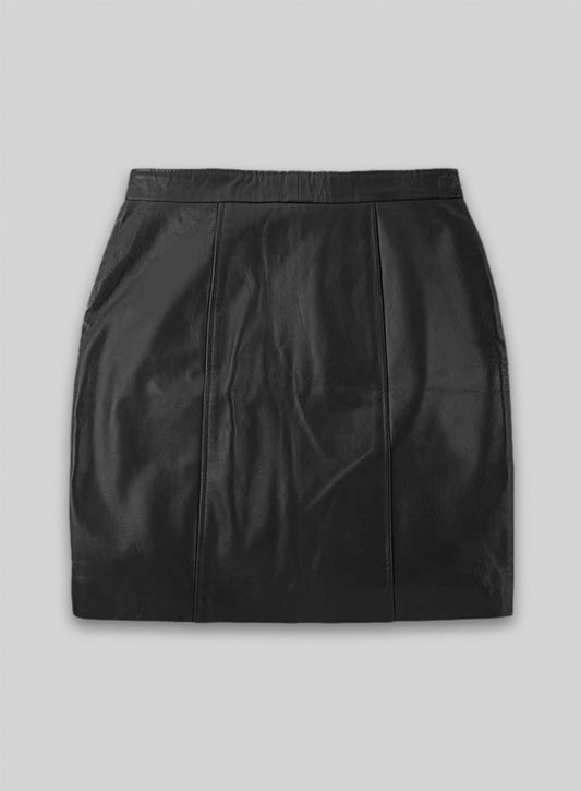 Button-Up Leather Skirt - # 121