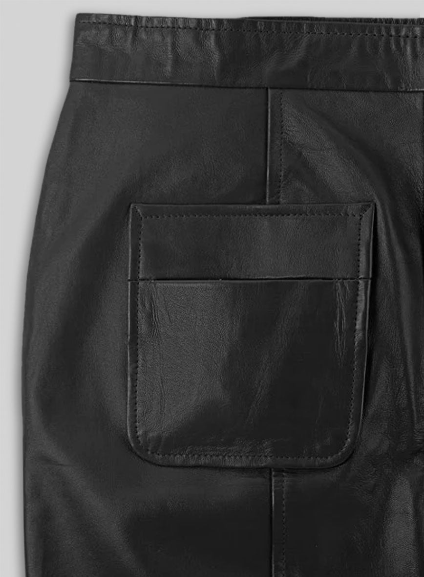 Button-Up Leather Skirt - # 121