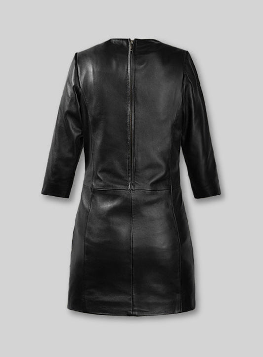 Cacoon Leather Dress - # 757