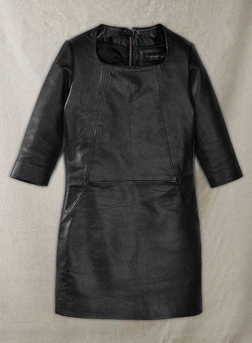 Cacoon Leather Dress - # 757 - LeatherCult
