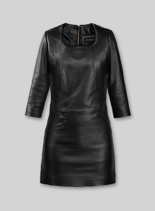 Cacoon Leather Dress - # 757