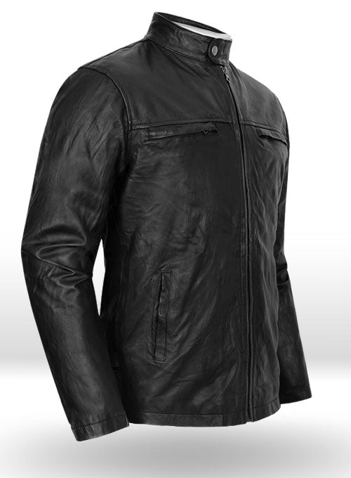 Cafe Racer Leather Jacket