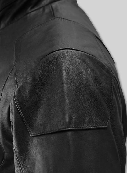 Cafe Racer Leather Jacket #2
