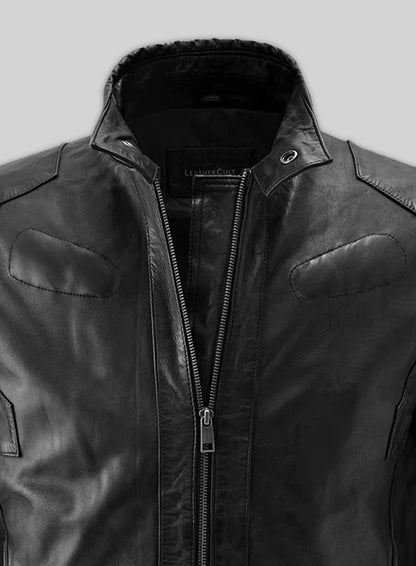 Cafe Racer Leather Jacket #2