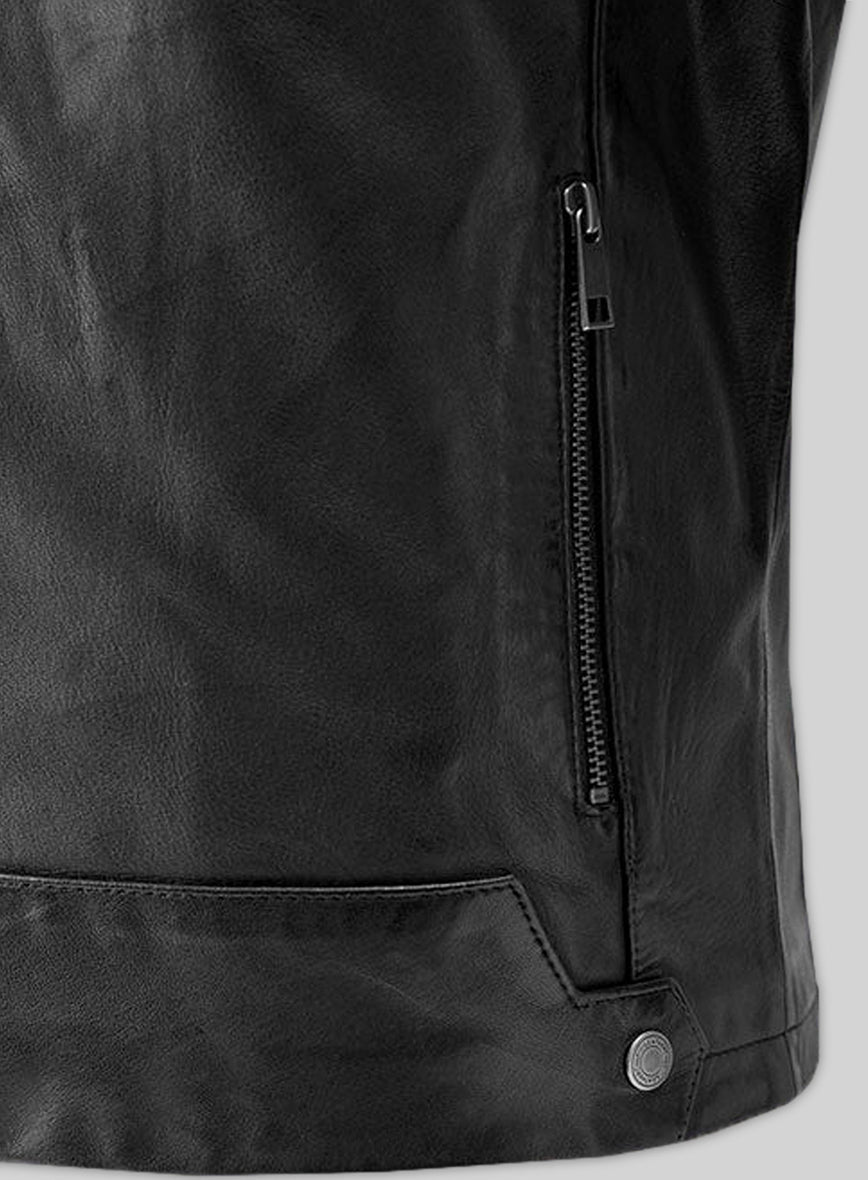 Cafe Racer Leather Jacket #2