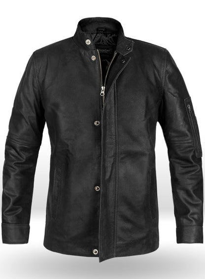 Distressed Black Californication 3 Hank Moody Leather Jacket - LeatherCult