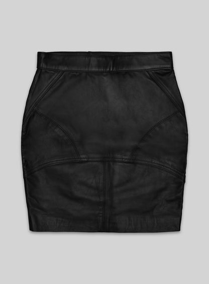Canarie Leather Skirt - # 442 - M