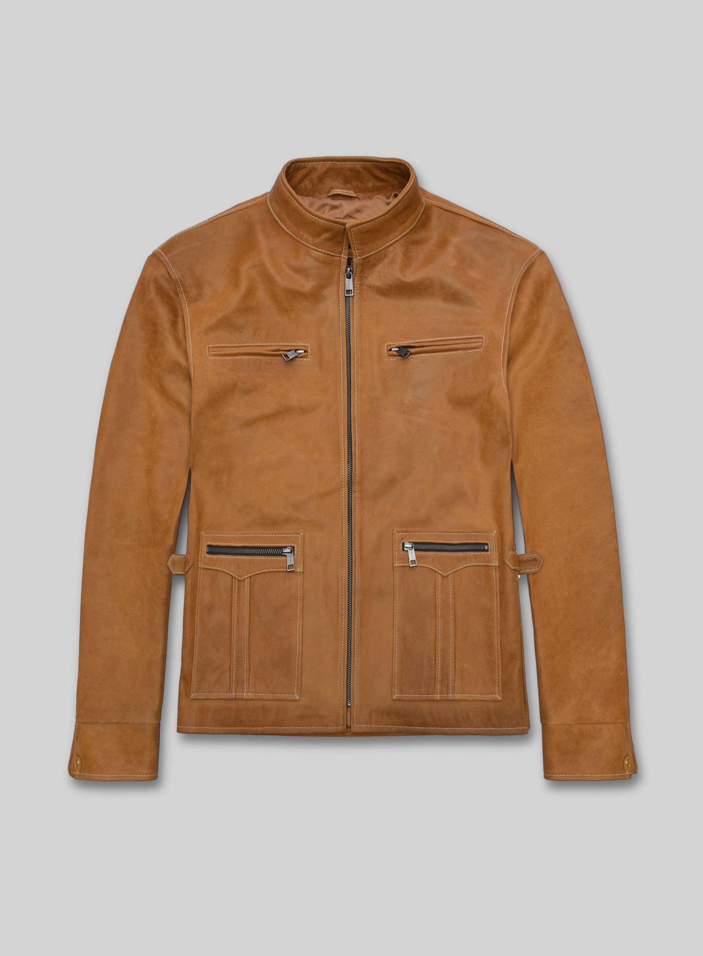 Canberra Tan Martin Lawrence Leather Jacket #2