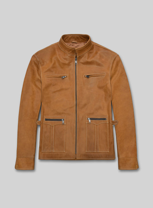 Canberra Tan Martin Lawrence Leather Jacket #2