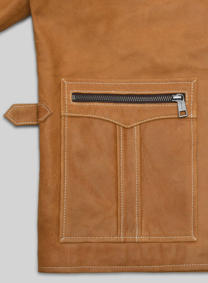 Canberra Tan Martin Lawrence Leather Jacket #2