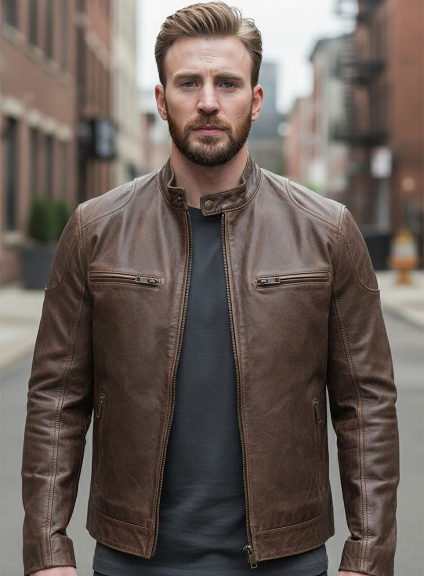 Captain America Civil War Chris Evans Leather Jacket