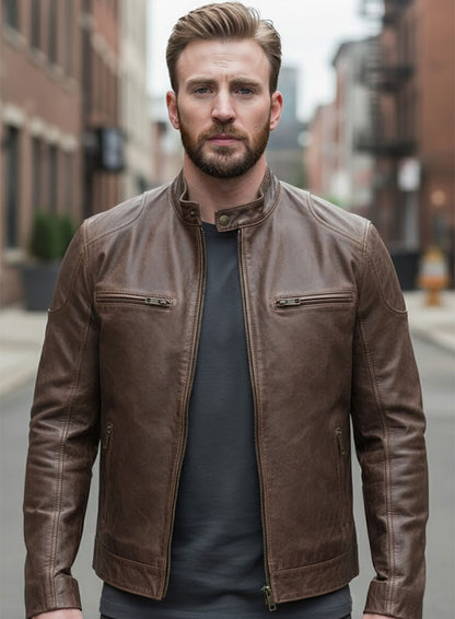 Captain America Civil War Chris Evans Leather Jacket