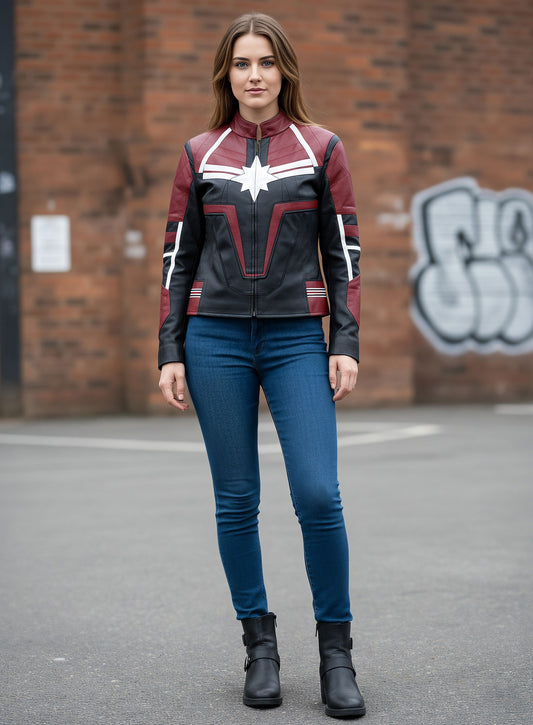 Captain Marvel Leather Jacket