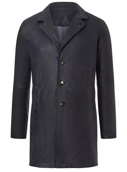 Cara Leather Trench Coat - LeatherCult